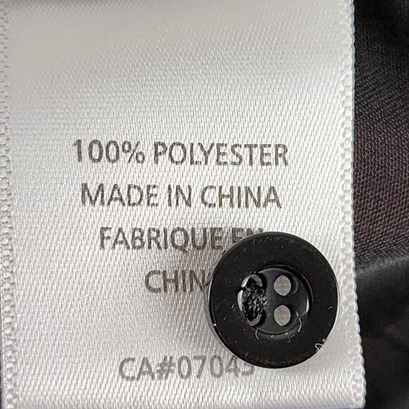 Stella Tweed Black Gold Studded Collar Button Front Sheer Blouse - Picture 7 of 7